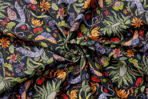 Fabric, A Floral Encounter Collection: Gecko  06524-05