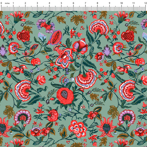 Fabric, Green Dream Trio 1, Green Dream Trio Collection  04524-01