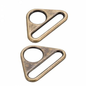 Triangle Rings, 1 1/2" Antique Brass HAR15TRABTWO