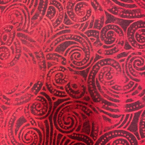 Fabric, Wide Back 108" Dotty Waves, Red 1054-2072-333W