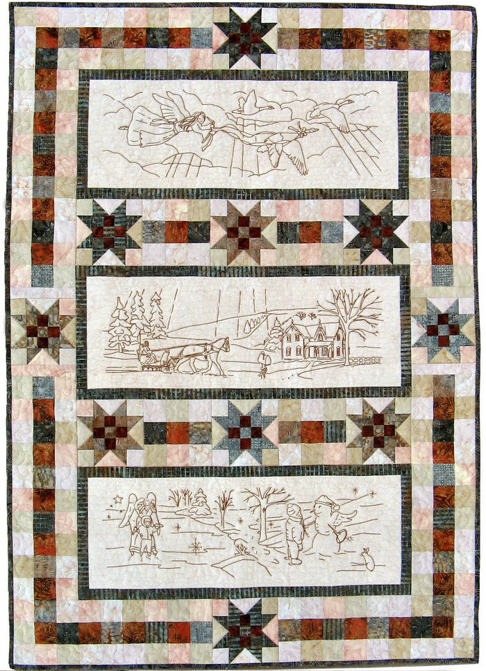 Pattern, Angels Watching Over Me, Lap Quilt or Wall Hanging ABQ-151