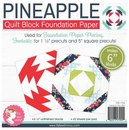 Pineapple 6in Block Foundation Paper Pad  ISE-754