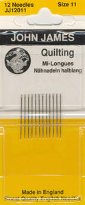 John James Between Quilting Needle Size 11- JJ10-11