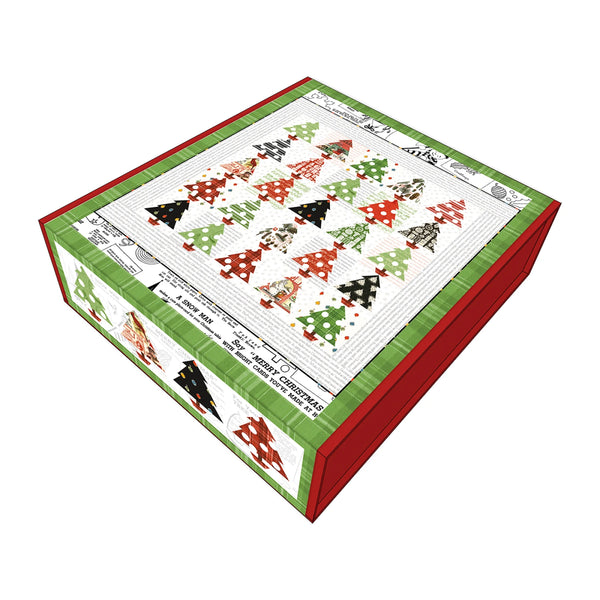 Kit, Classic Christmas Tannenbaum Patch Quilt Kit     KT16280