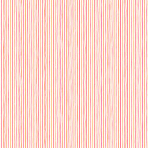 Fabric, Seascape Seersucker Stripe - Peach/Pink  MAS10678-CP