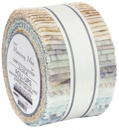 Fabric, Jelly Roll, Artisan Batiks - Morning Mist   RU-1037-40