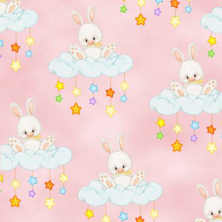 Fabric Flannel, Comfy, Pink Bunny CN0962AE-22