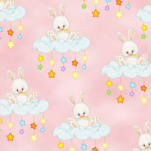 Fabric Flannel, Comfy, Pink Bunny CN0962AE-22