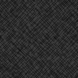 Fabric, Basically Black & White, Grid Black on Black,10015-99