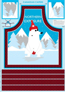 Fabric Panel, Canadian Capers, Northern Exposure Apron, #104