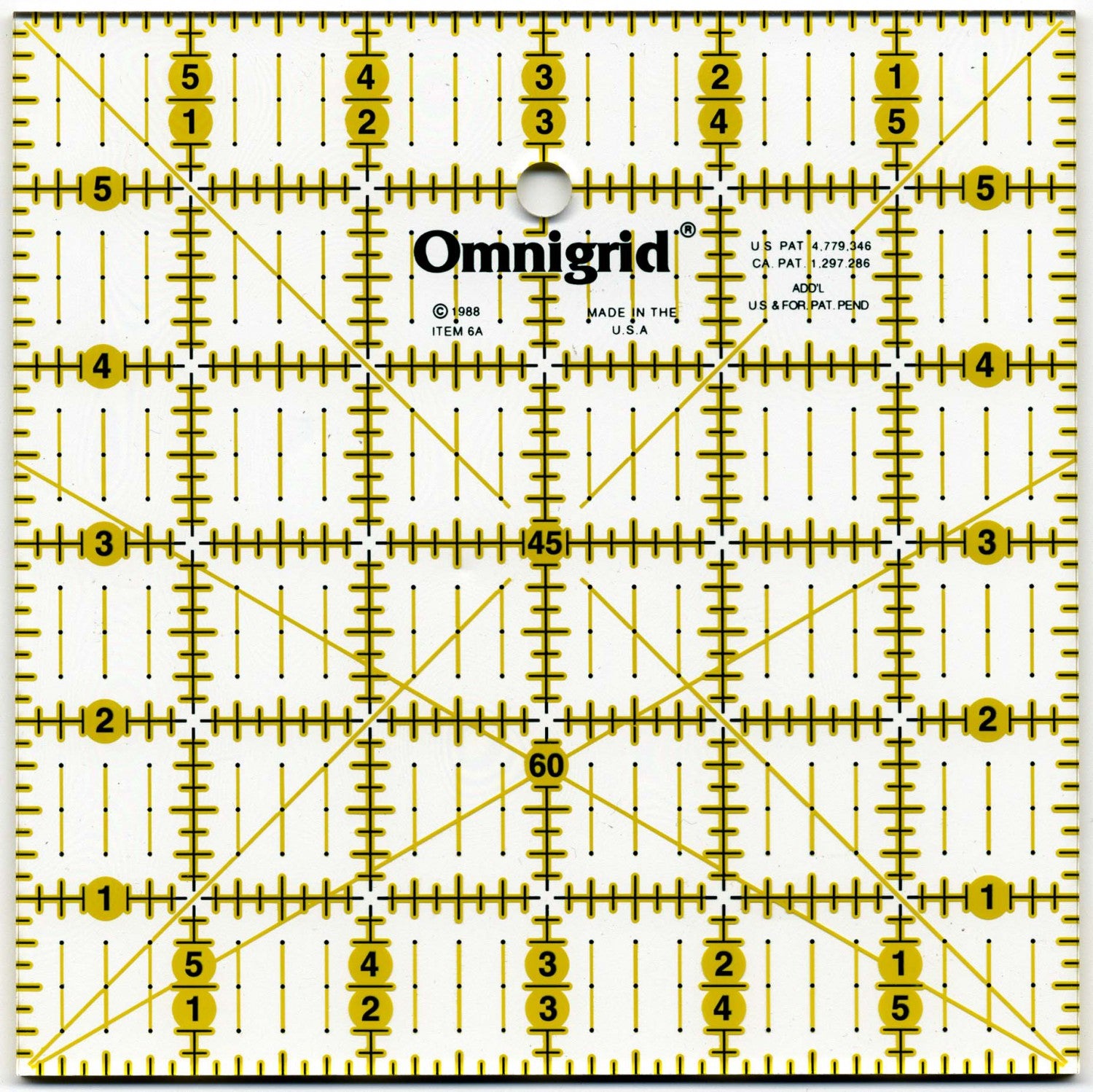 Ruler 6 in x 6 in OG6A