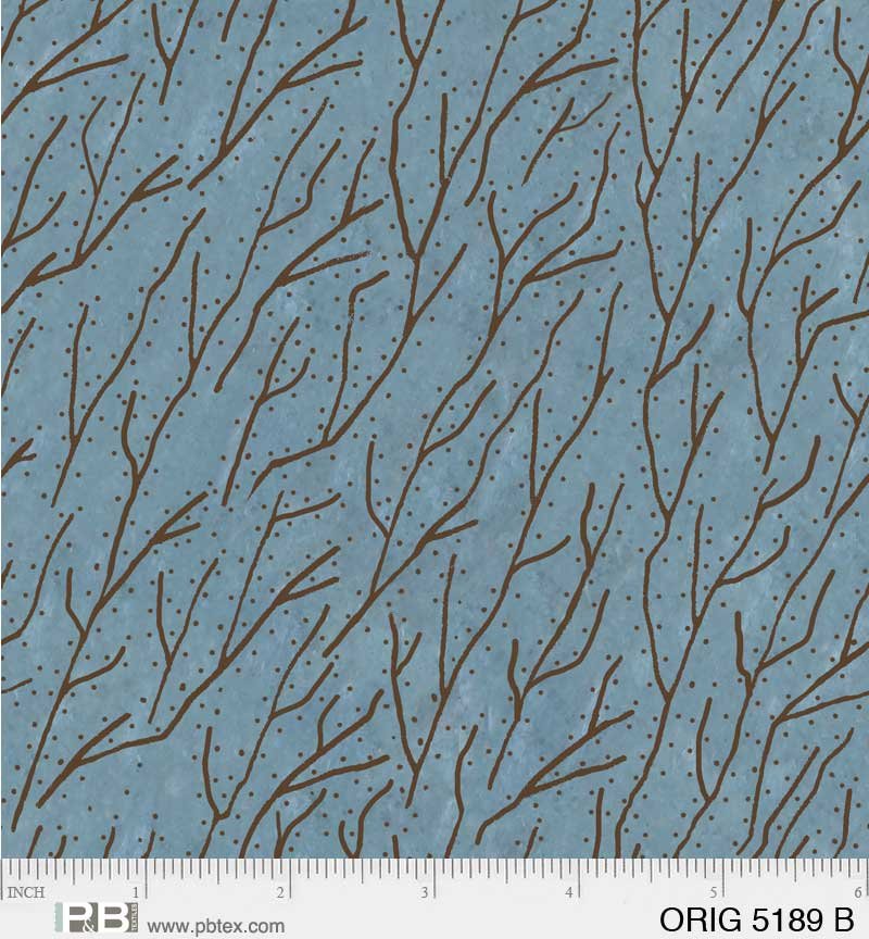 Fabric, Origins Branches ORIG5189-B