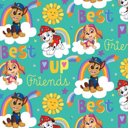 Fabric, Multi Best Pup Friends Paw Patrol # PW44432C1