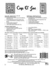Machine Embroidery Pattern, Cup O' Joe Applique Quilt # QP-CJ-DD