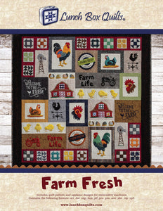 Machine Embroidery Pattern, Farm Fresh Applique QP-FA-DD