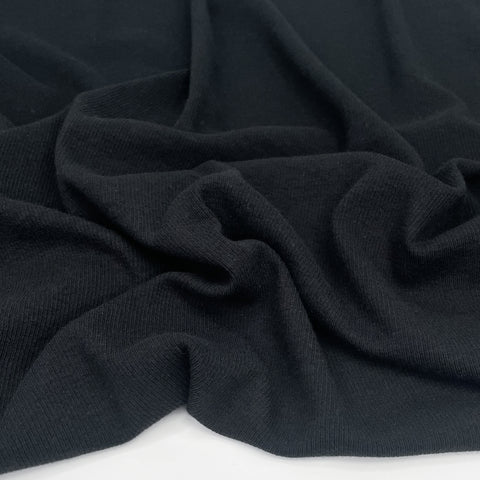 Fabric, Rib Knit, Reece Black