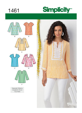 Pattern, SIMPLICITY 1461 Misses' & Plus Size Tunic