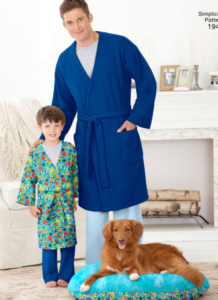 Pattern, SIMPLICITY 1946 Learn to Sew Child's, Teens' & Adults' Robe