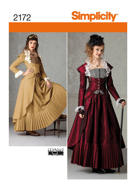 Pattern, SIMPLICITY 2172 Misses' Steampunk Costume