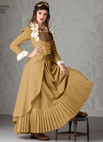 Pattern, SIMPLICITY 2172 Misses' Steampunk Costume