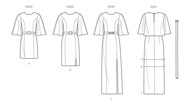 Pattern, SIMPLICITY 3000, Misses' and Women's Dress in Three Lengths