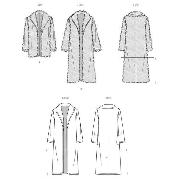 Pattern, SIMPLICITY 3008, Misses' Coat in Two Lengths