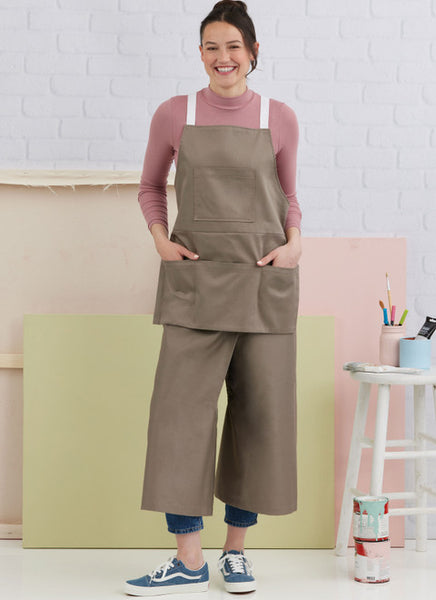 Pattern, SIMPLICITY 3021, Misses' Aprons and Pant Aprons