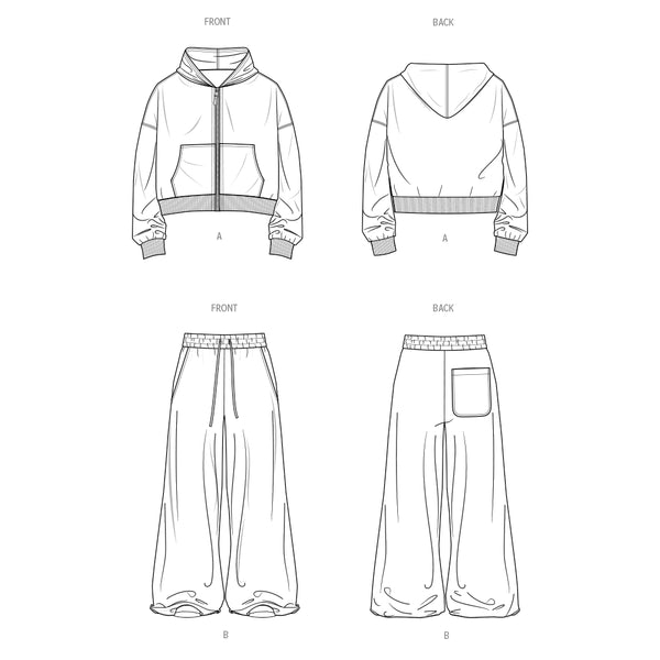 Pattern, SIMPLICITY 3037, Men's Sweatshirt and Sweatpants by Norris Dánta Ford