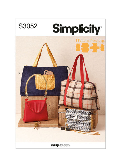 Pattern, SIMPLICITY 3052, Bags