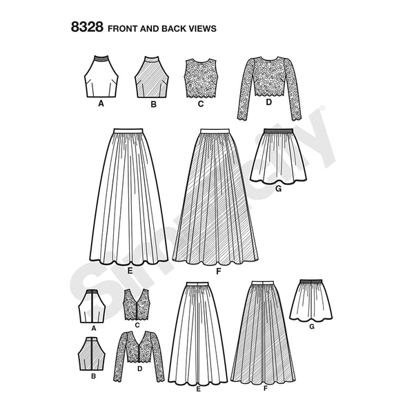 Pattern, SIMPLICITY 8328 Misses' Special Occasions Dress
