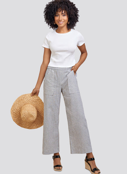 Pattern, SIMPLICITY 8841, Misses Wide or Slim Leg Pant