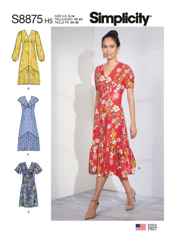 Pattern, SIMPLICITY, 8875, Misses' Dresses