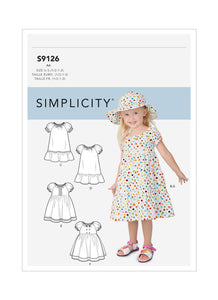 Pattern, SIMPLICITY 9126 Toddlers' Dresses