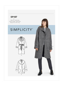 Pattern, SIMPLICITY 9187 Misses' Jacket & Coats