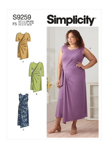 Pattern, SIMPLICITY 9259 Women's Knit Dresses & Tunic