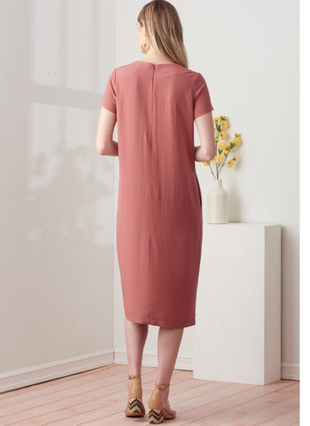 Pattern, SIMPLICITY 9262 Misses' V-neckline Shift Dresses