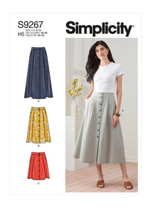 Pattern, SIMPLICITY 9267 Misses' Skirt In Three Lengths