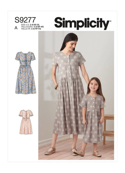 Pattern, SIMPLICITY 9277 Misses' & Children's Dresses