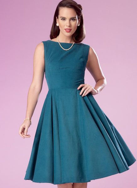 Pattern, SIMPLICITY 9286 Misses' Fold-back Facing Dresses