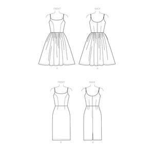 Pattern, SIMPLICITY 9291 Misses' Princess Seam Dresses with Straight or Gathered Skirt