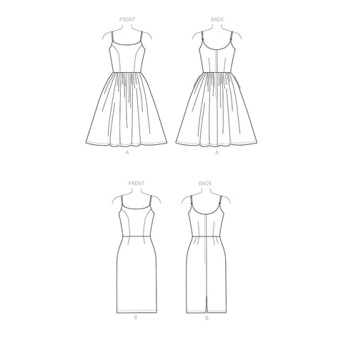 Pattern, SIMPLICITY 9291 Misses' Princess Seam Dresses with Straight or Gathered Skirt