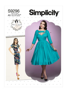 Pattern, SIMPLICITY 9296 Misses' Dress