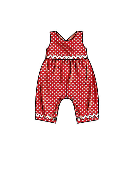 Pattern, SIMPLICITY 9319 Toddlers' Criss-Cross Top, Dresses, Rompers and Panties