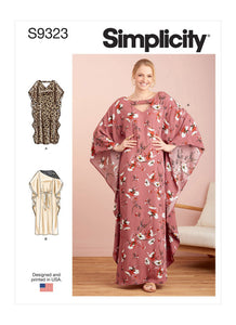 Pattern, SIMPLICITY 9323 Misses' Caftans