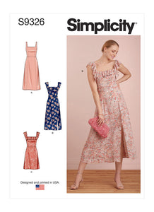 Pattern, SIMPLICITY 9326 Misses' Dresses