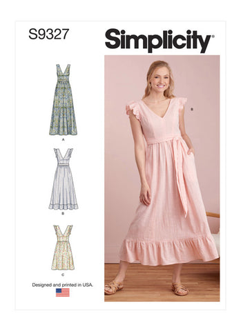 Pattern, SIMPLICITY 9327 Misses' Dresses