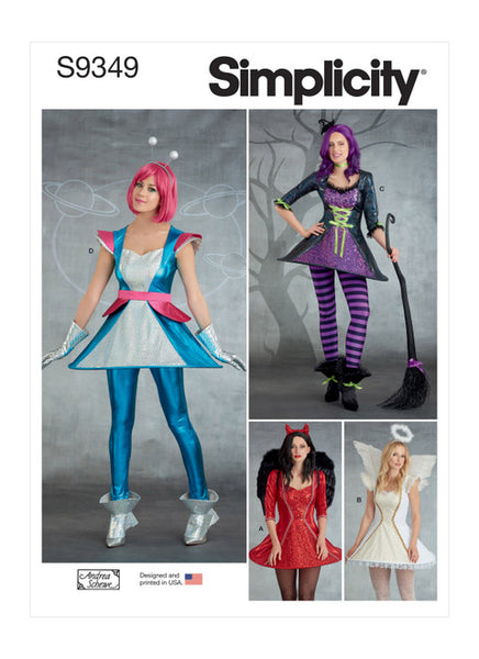 Pattern, SIMPLICITY 9349 Misses' Costumes