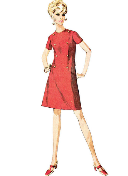 Pattern, SIMPLICITY 9371 Misses' & Women's Vintage Dress with Collar, Cuff and Sleeve Variations