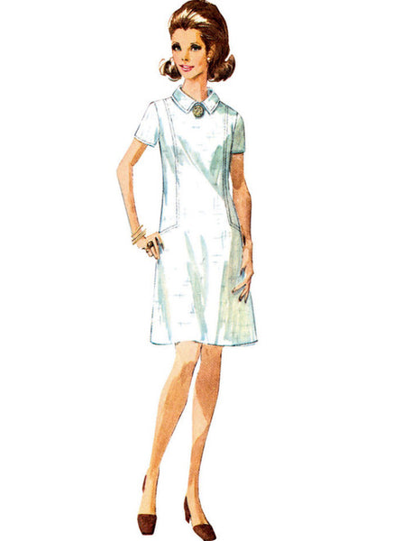 Pattern, SIMPLICITY 9371 Misses' & Women's Vintage Dress with Collar, Cuff and Sleeve Variations