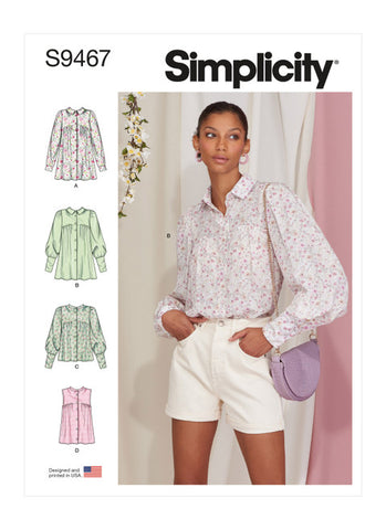 Pattern, SIMPLICITY 9467 Misses' Tops